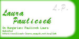 laura paulicsek business card